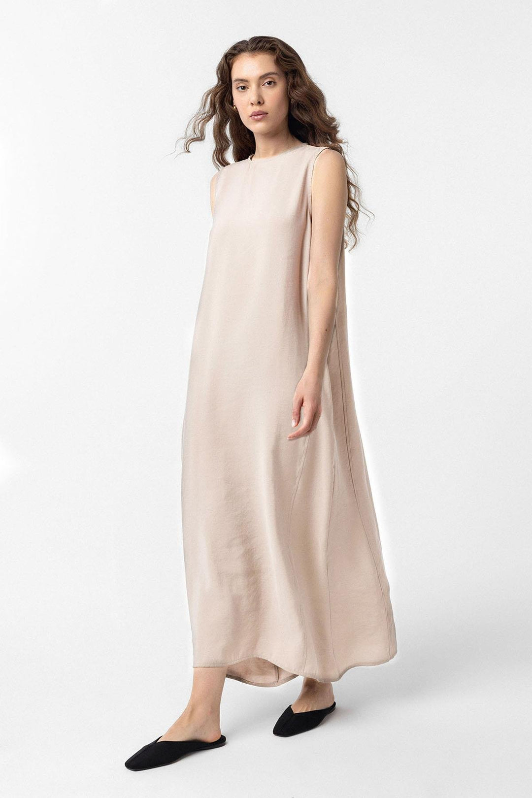 ANT Antioch Stone Modal Midi Women's Dress - Round Rock