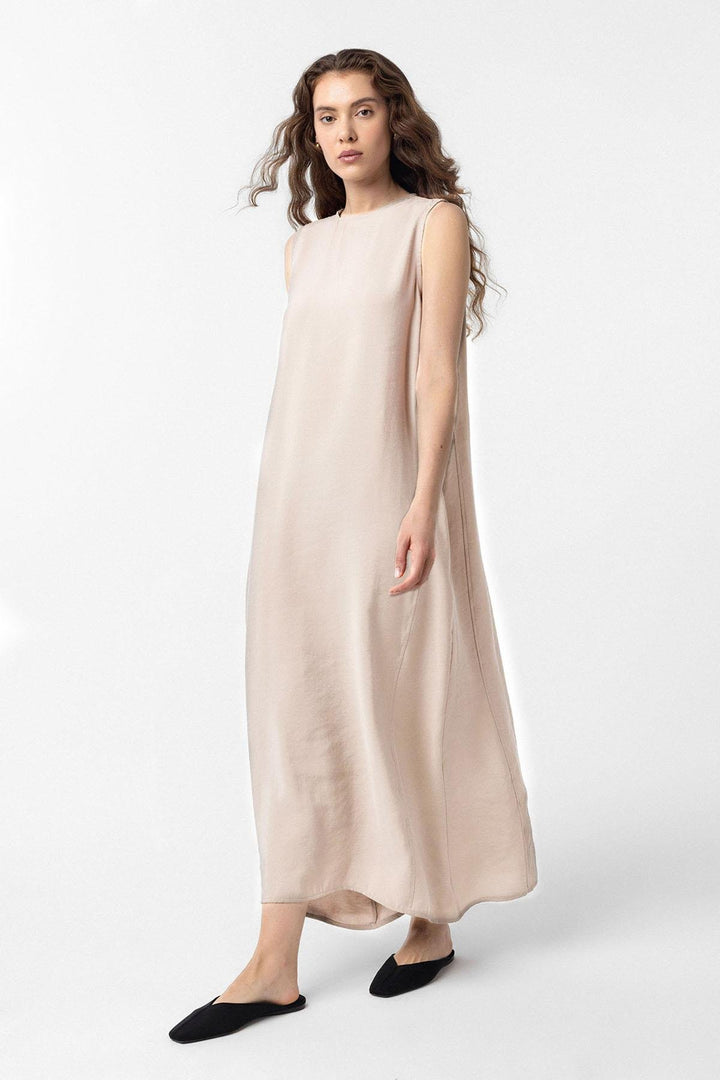 ANT Antioch Stone Modal Midi Women's Dress - Round Rock