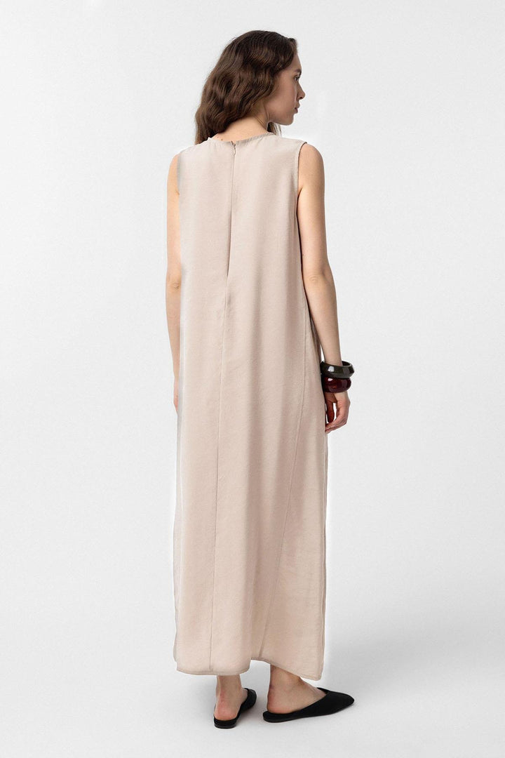 ANT Antioch Stone Modal Midi Women's Dress - Round Rock
