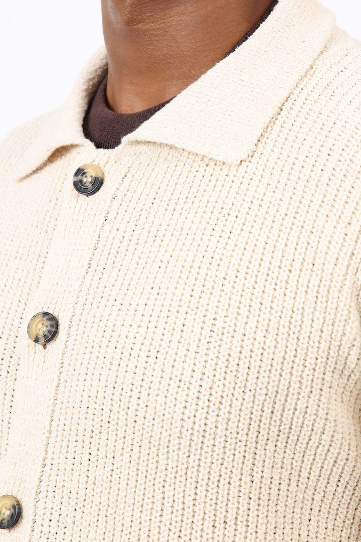 ANT Antioch Stone Knitted Men's Cardigan - Miami