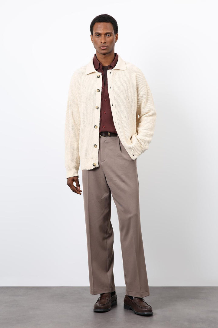 ANT Antioch Stone Knitted Men's Cardigan - Miami