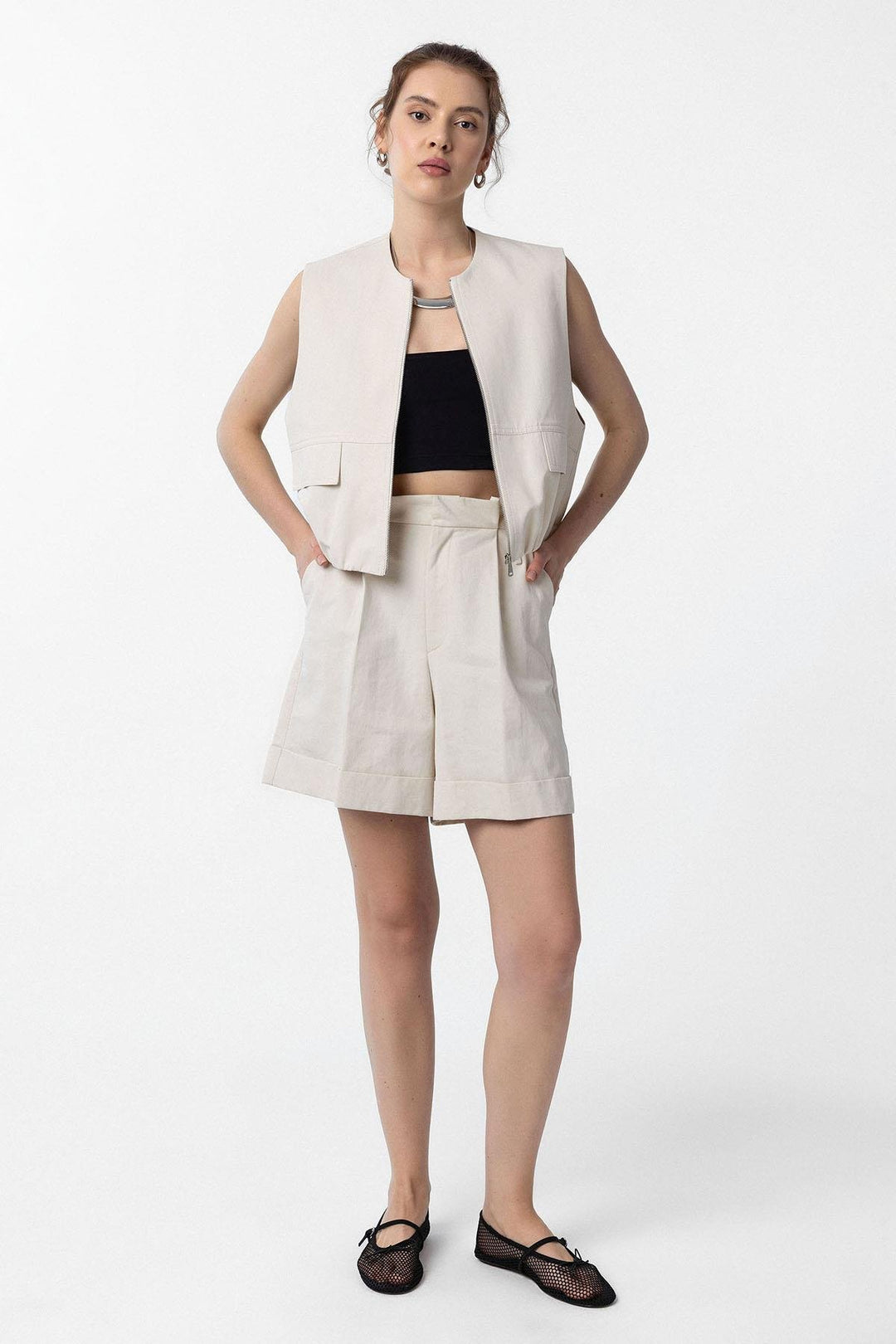 ANT Antioch Stone Oversize Women's Vest - Amersfoort