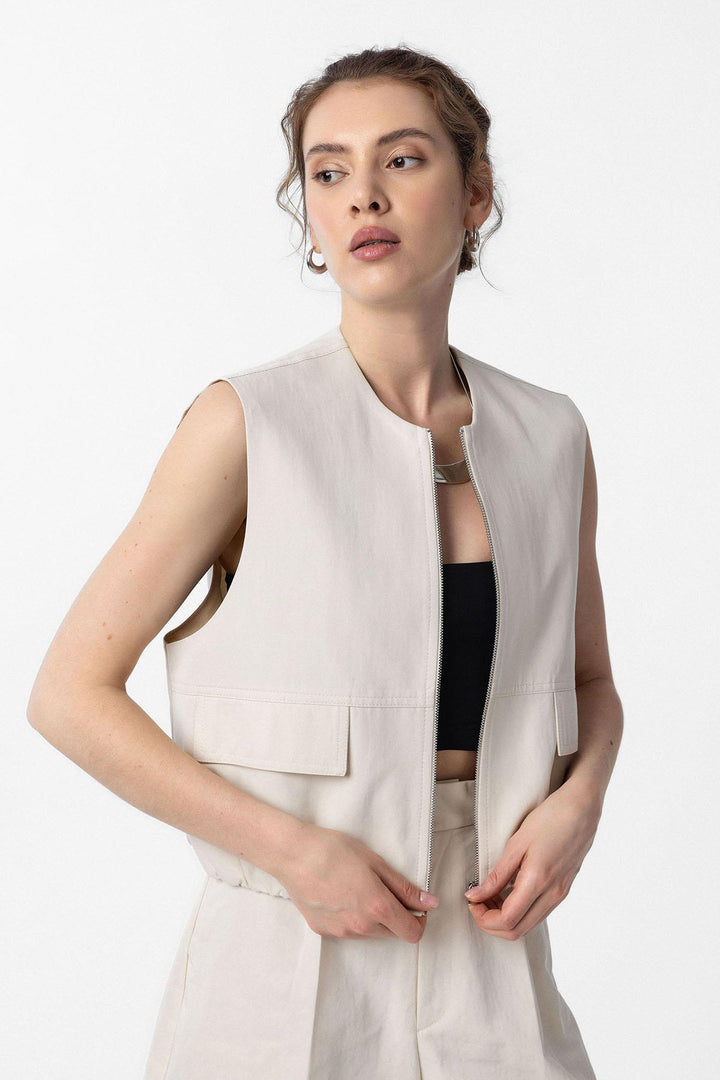 ANT Antioch Stone Oversized Women's Vest - Bullhead City