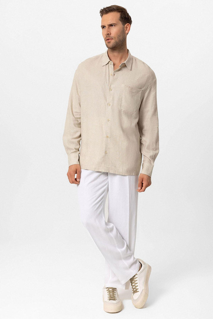 ANT Oversized Long Sleeve Men's Shirt - Carrollton