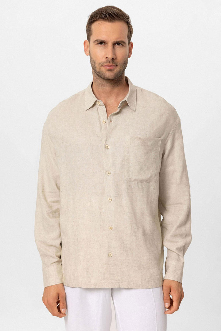 ANT Oversized Long Sleeve Men's Shirt - Carrollton