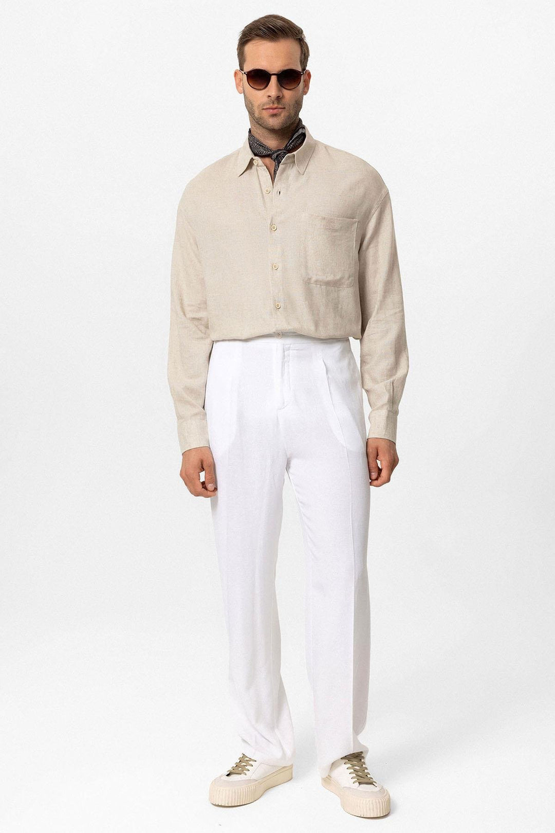 ANT Oversized Long Sleeve Men's Shirt - Carrollton