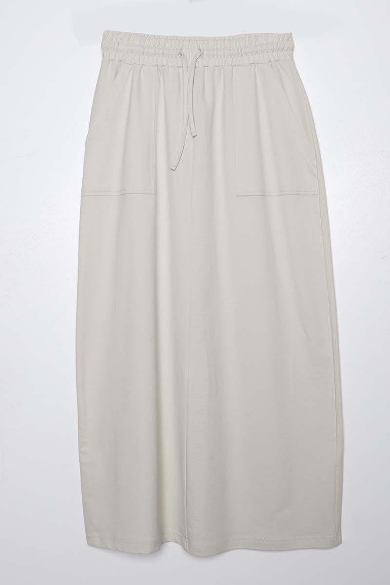 TLD Women Allday Stone Washed Two-Pocket Cotton Skirt - Castres