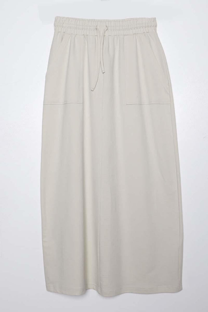 TLD Women Allday Stone Washed Two-Pocket Cotton Skirt - Castres