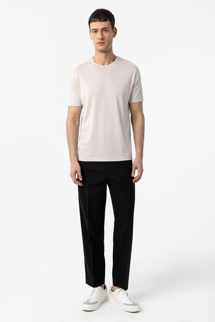 ANT Antioch Stone Regular Fit Modal Technical Fabric Men's T-Shirt - Avezzano