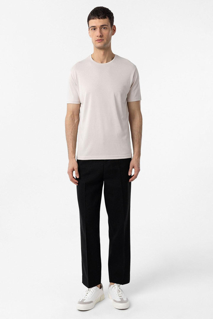 ANT Antioch Stone Regular Fit Modal Technical Fabric Men's T-Shirt - Avezzano