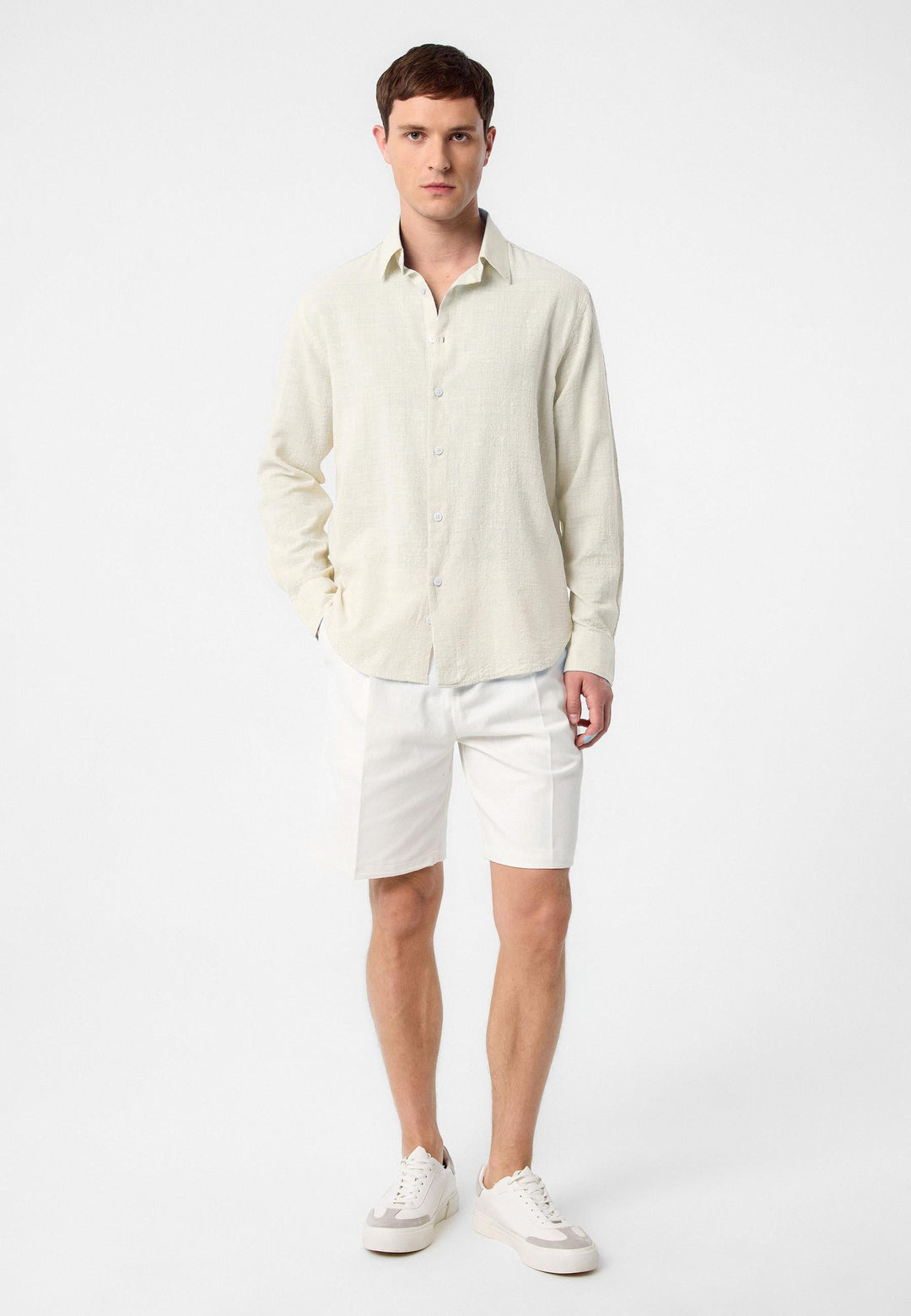 ANT Antioch Stone Relax Fit Textured Men's Shirt - Union