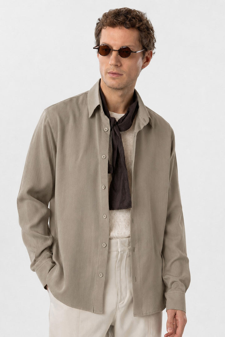 ANT Relax Fit Lyocell Fabric Men's Shirt - Midlothian
