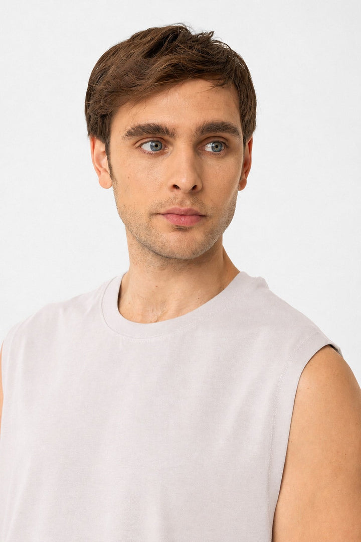 ANT Antioch Taş Relaxed Fit Erkek Kolsuz T-Shirt - Lincoln