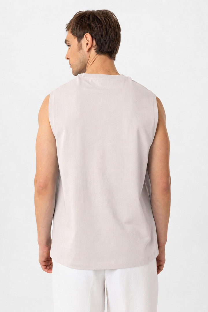 ANT Antioch Taş Relaxed Fit Erkek Kolsuz T-Shirt - Lincoln