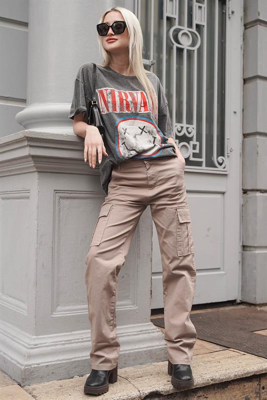 MDX Stone Color Cargo Pants with Pocket Details MG1602 - Osnabrück