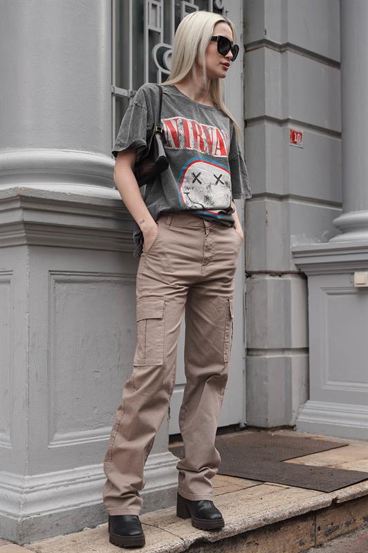 MDX Stone Color Cargo Pants with Pocket Details MG1602 - Osnabrück
