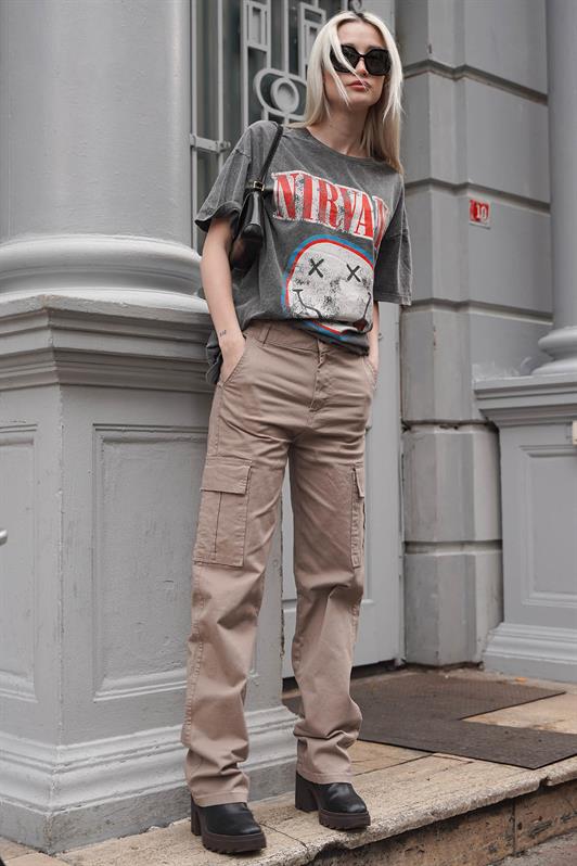 MDX Stone Color Cargo Pants with Pocket Details MG1602 - Osnabrück