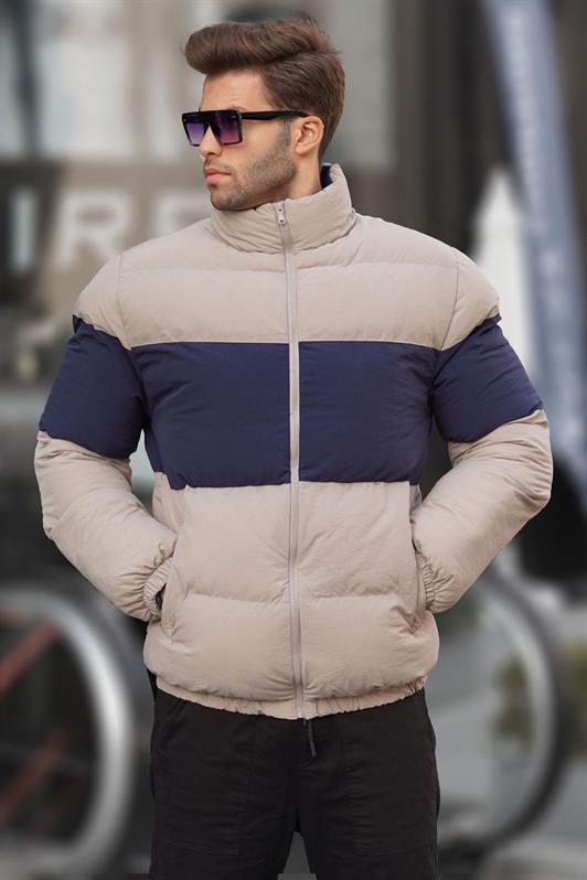 MDX Stone Color High Neck Puffer Jacket 6806 - South Valley