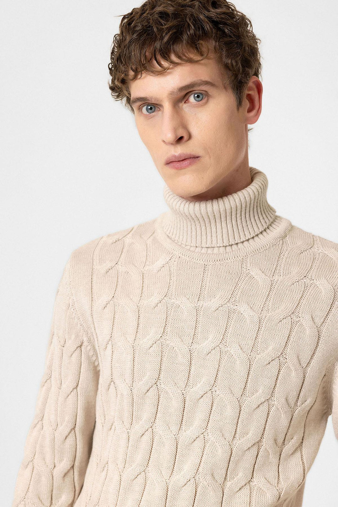 ANT Antioch Stone Hair Braided Men's Sweater - Peterborough