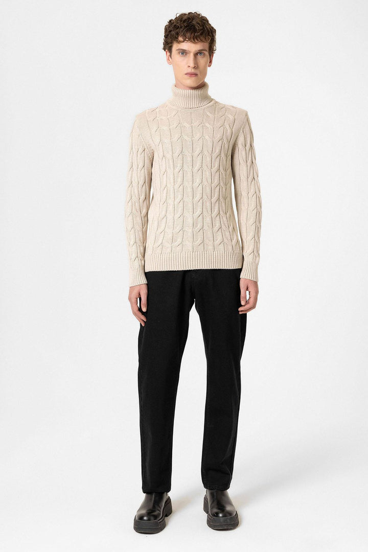 ANT Antioch Stone Hair Braided Men's Sweater - Peterborough