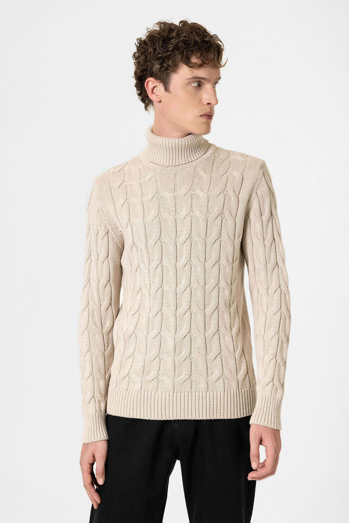 ANT Antioch Stone Hair Braided Men's Sweater - Peterborough