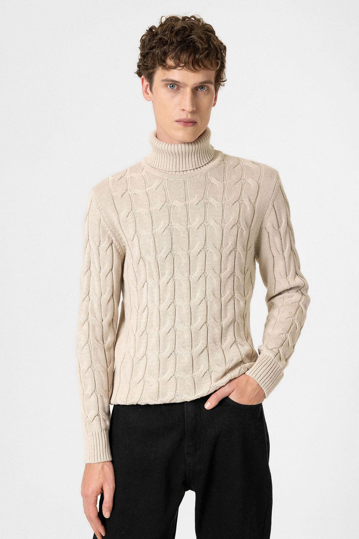 ANT Antioch Stone Hair Braided Men's Sweater - Peterborough