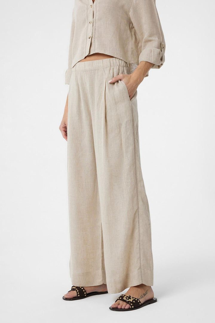 ANT Antioch Stone Stripe Detailed Women's Pants - Cologne
