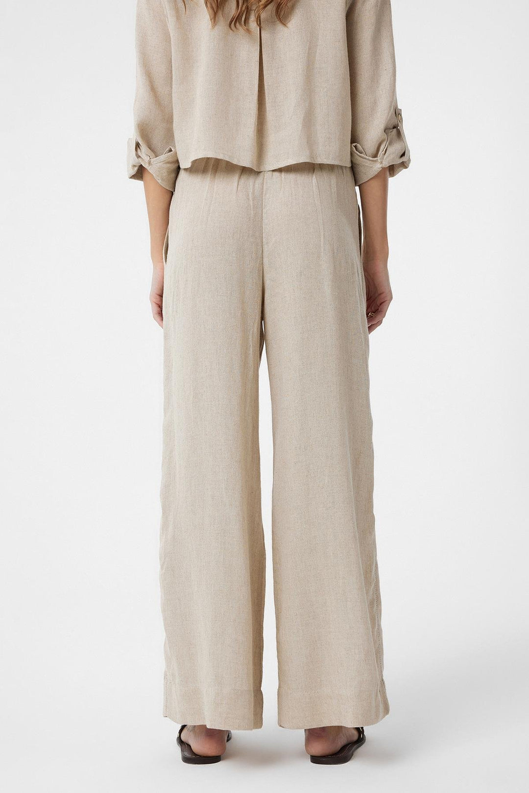ANT Antioch Stone Stripe Detailed Women's Pants - Cologne