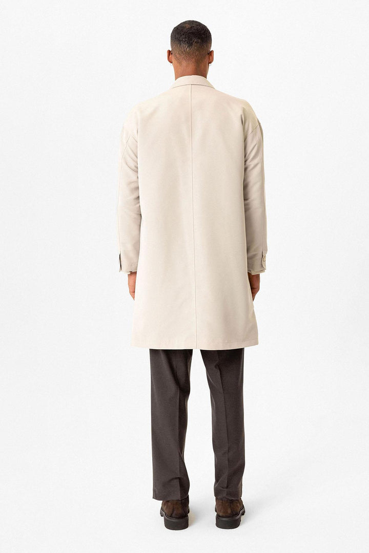ANT Men's Trench Coat with Buckle Detail - Olbia