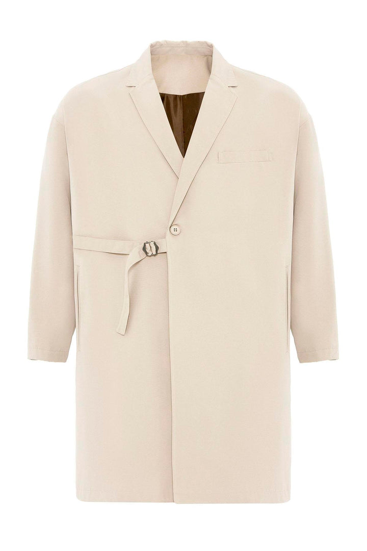 ANT Men's Trench Coat with Buckle Detail - Olbia