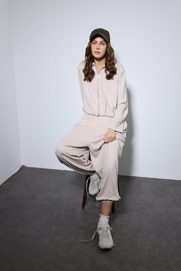 ANT Antioch Taş Volümlü Ceket ve Paça Lastikli Eşofman Takım - Roseville