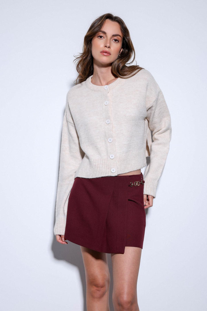 ANT Antioch Stone Slit Knit Women's Sweater - Navapolatsk