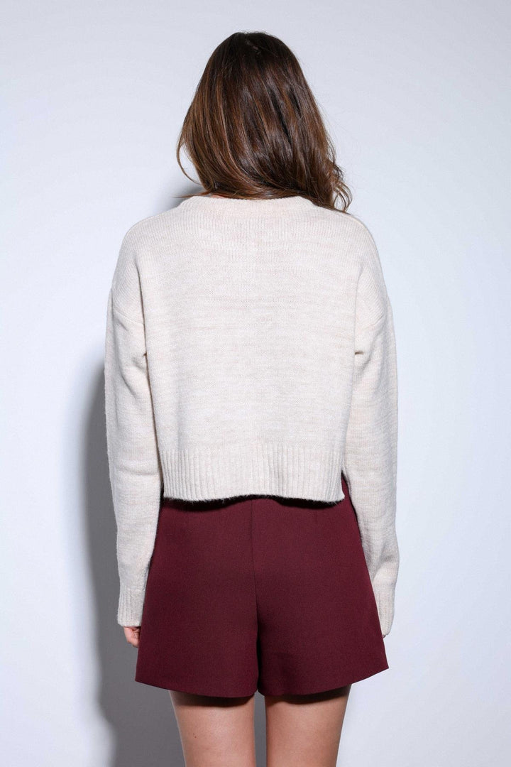 ANT Antioch Stone Slit Knit Women's Sweater - Navapolatsk