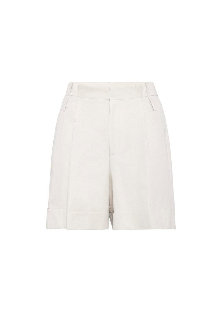 ANT Antioch Stone High Waist Brushed Women's Bermuda Shorts - Juárez