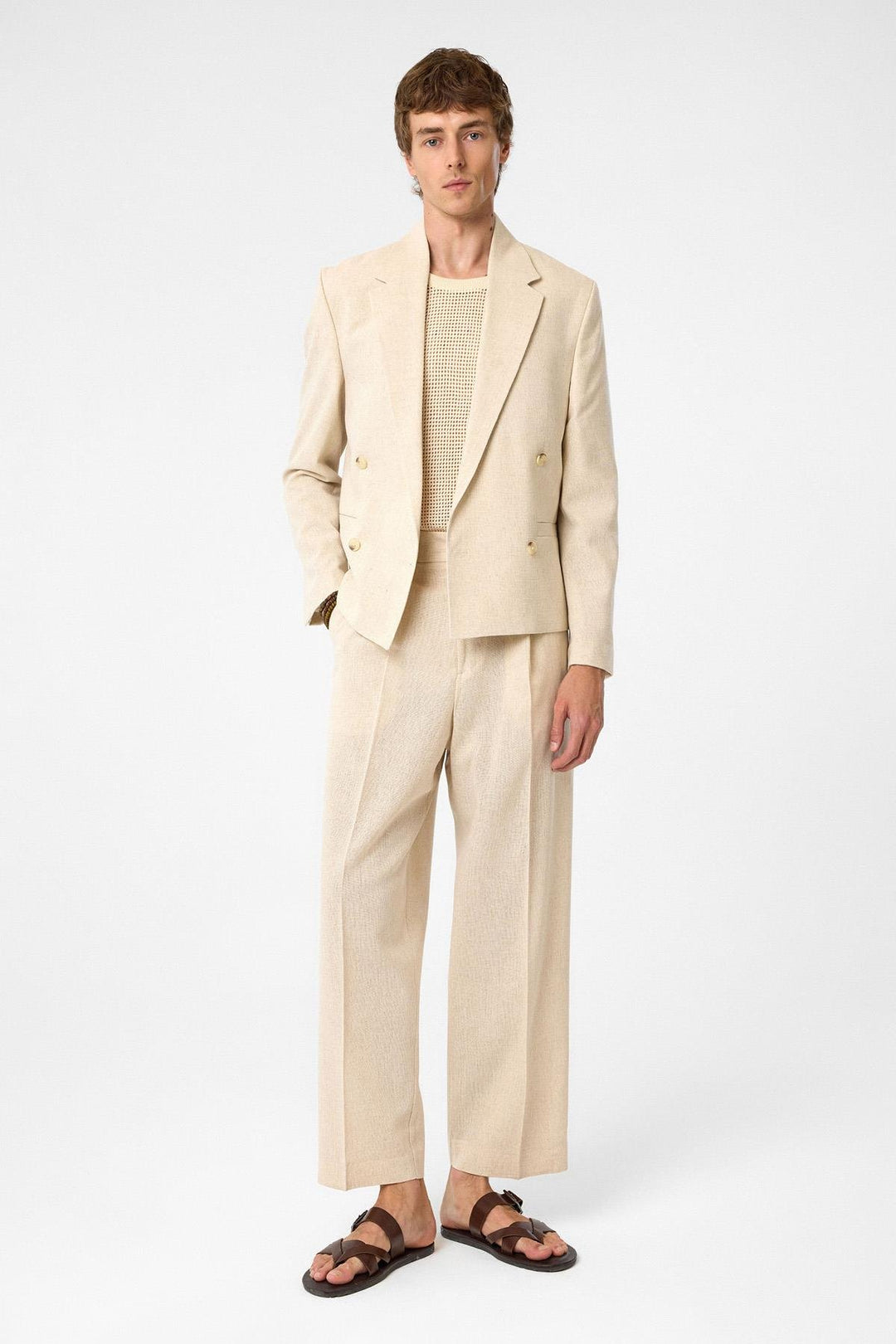 ANT Antioch Stone High Waist Pleated Relax Fit Men's Pants - Texas City