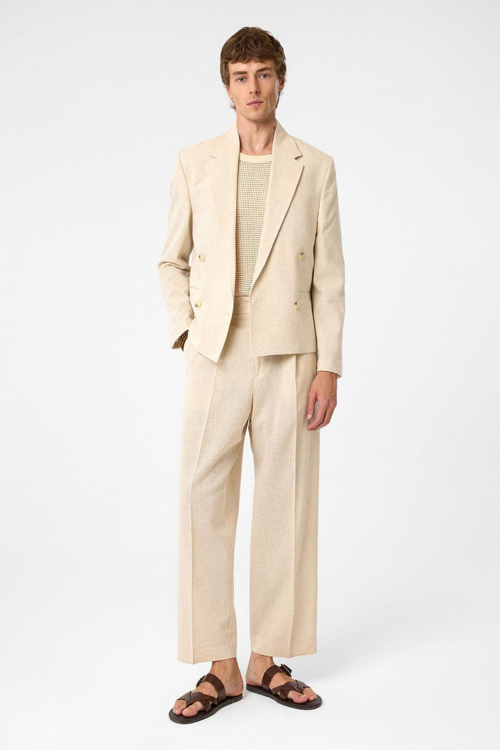 ANT Antioch Stone High Waist Pleated Relax Fit Men's Pants - Texas City