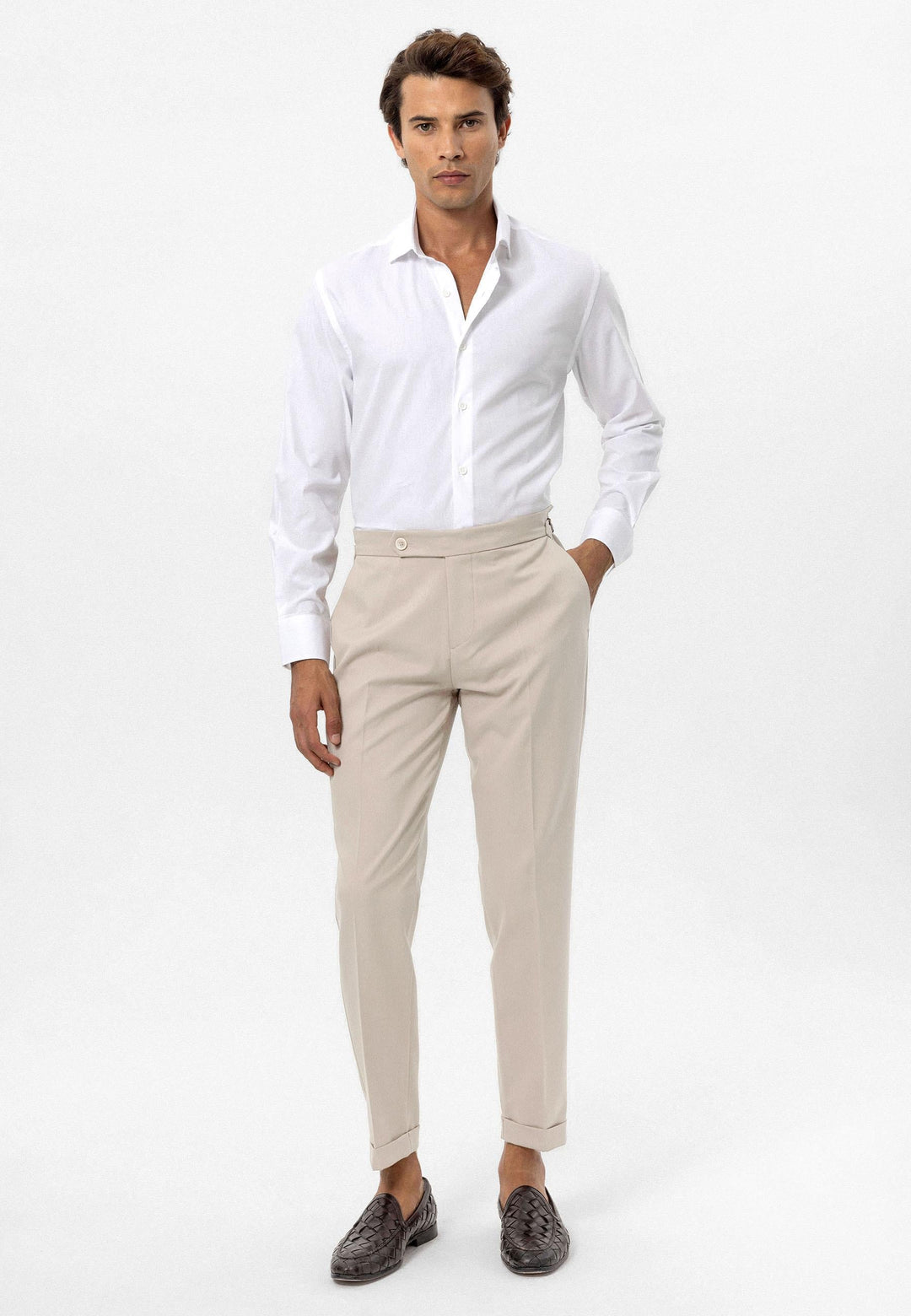 ANT Antioch Stone High Waist Regular Fit Men's Pants - Edgware
