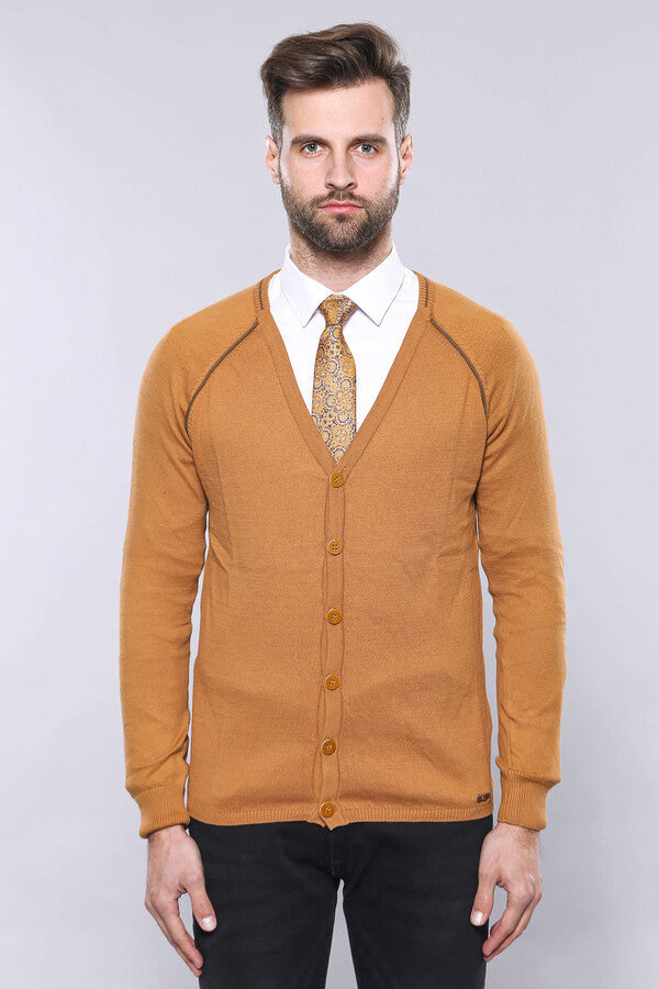 WSS Tawny Men's Cardigan Sweater  - Angers