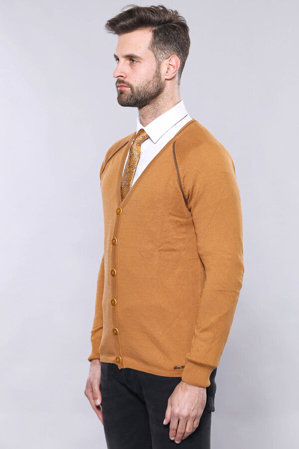 WSS Tawny Men's Cardigan Sweater  - Angers