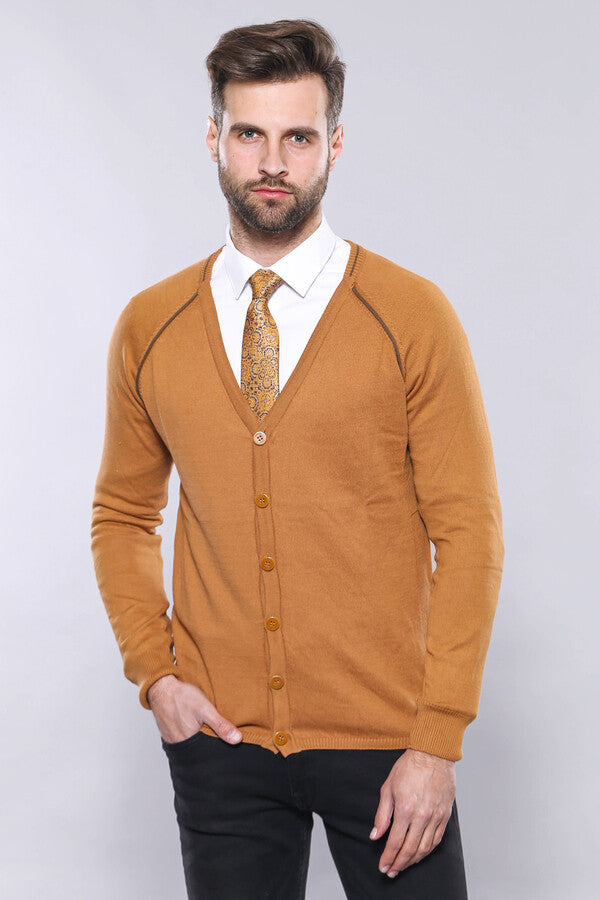WSS Tawny Men's Cardigan Sweater  - Angers