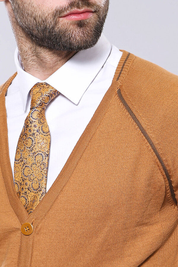 WSS Tawny Men's Cardigan Sweater  - Angers