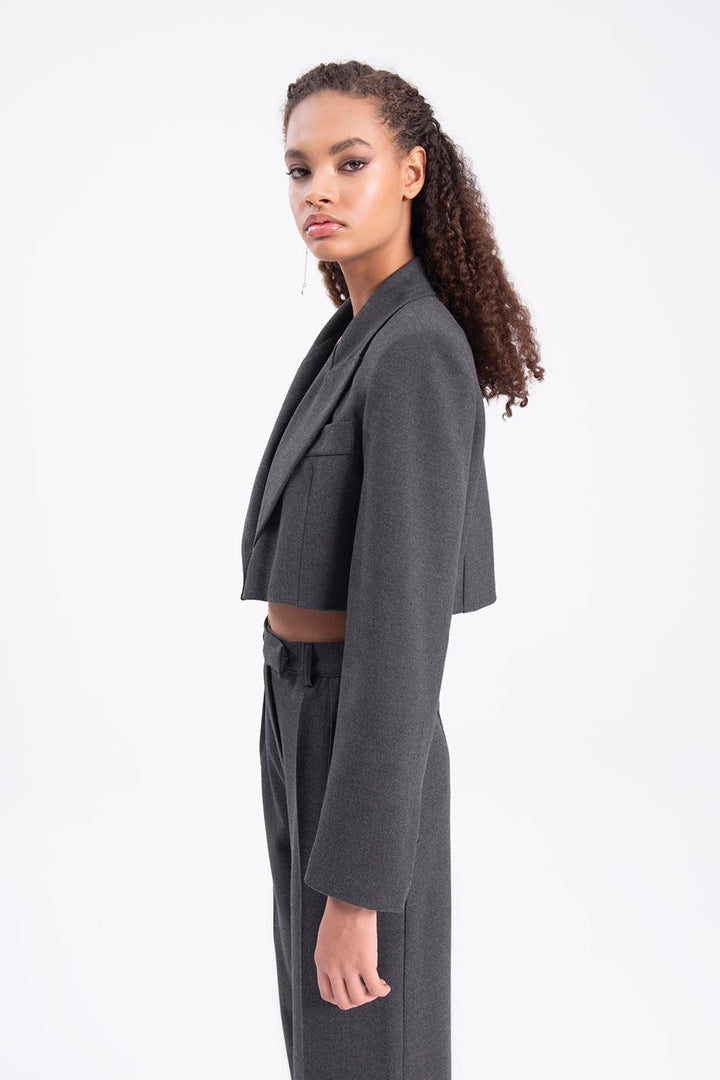 BSL Women Single button crop jacket - Manchester