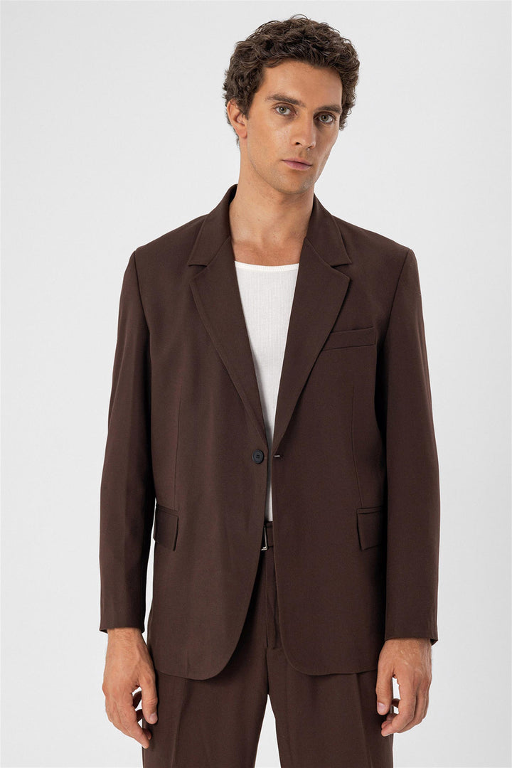 ANT Single Button Closure Slim Fit Men's Jacket - Kamloops
