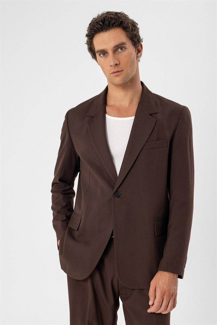 ANT Single Button Closure Slim Fit Men's Jacket - Kamloops