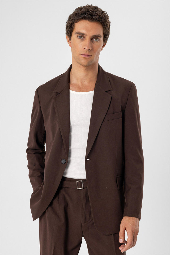 ANT Single Button Closure Slim Fit Men's Jacket - Kamloops