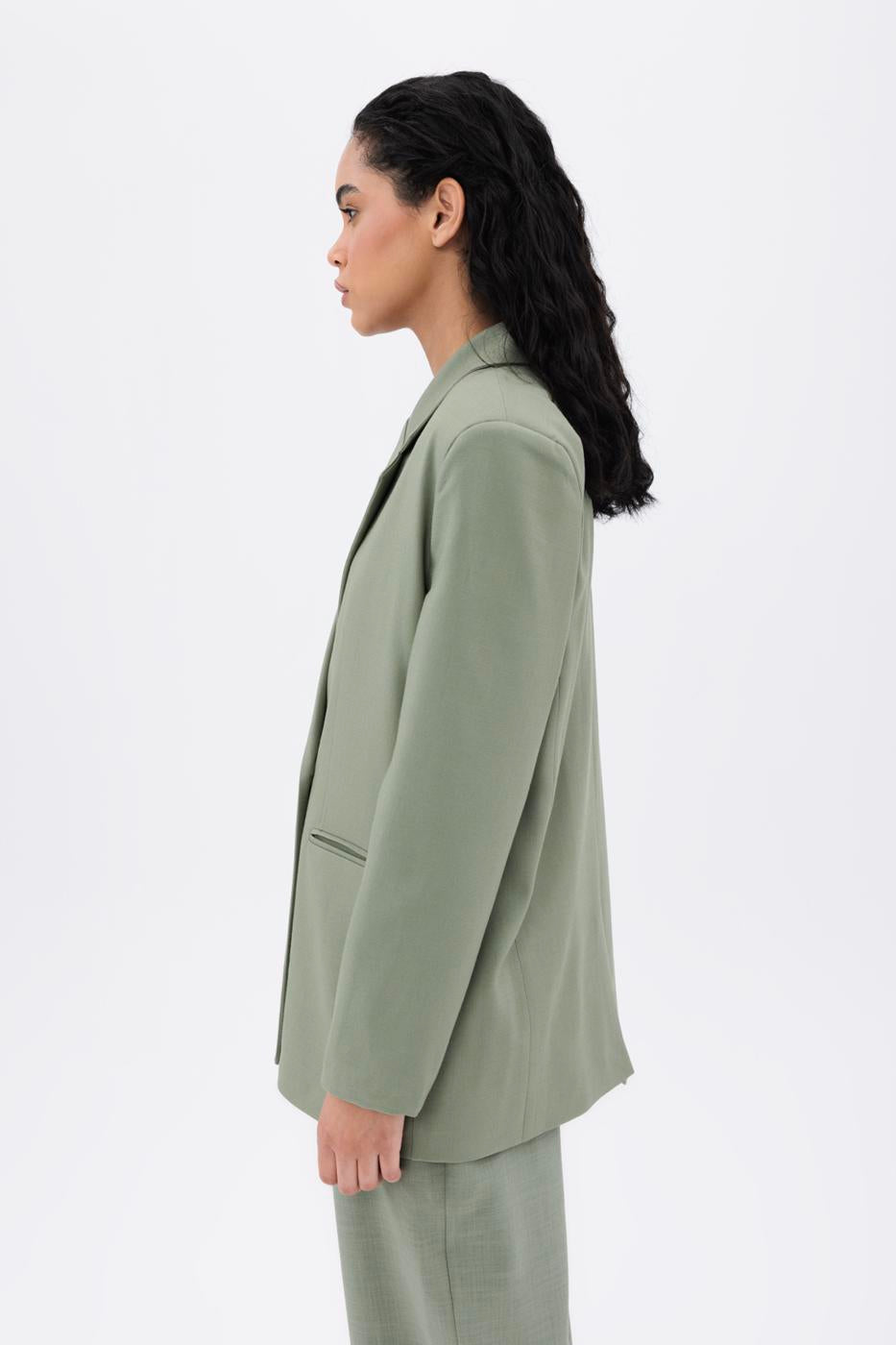 BSL Women Single Button Blazer Jacket - Anderlecht