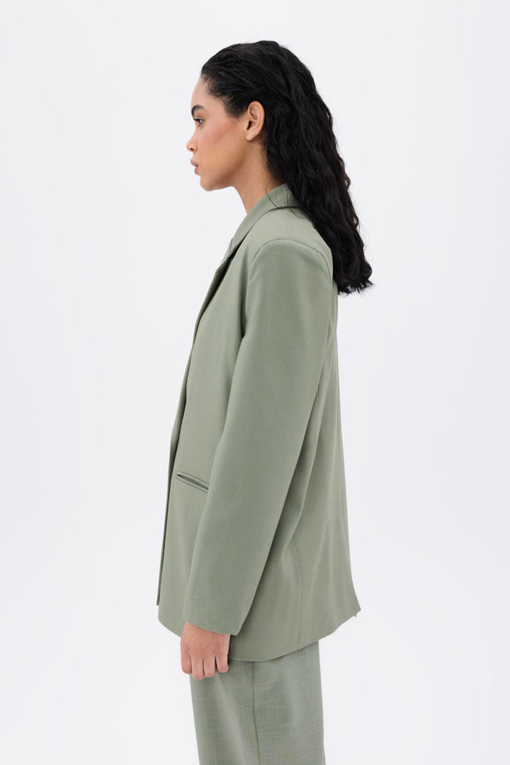 BSL Women Single Button Blazer Jacket - Anderlecht