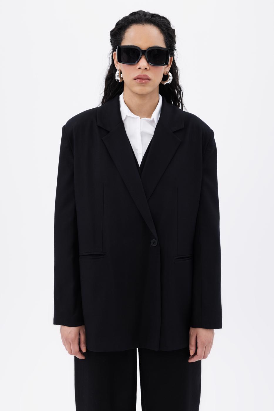 BSL Women Single Button Blazer Jacket - Bochum
