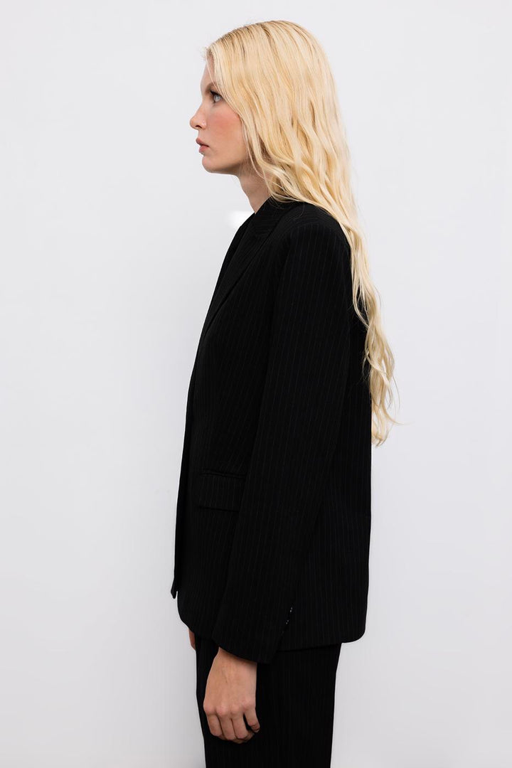 BSL Women Single Button Blazer Jacket - La Seyne-sur-Mer
