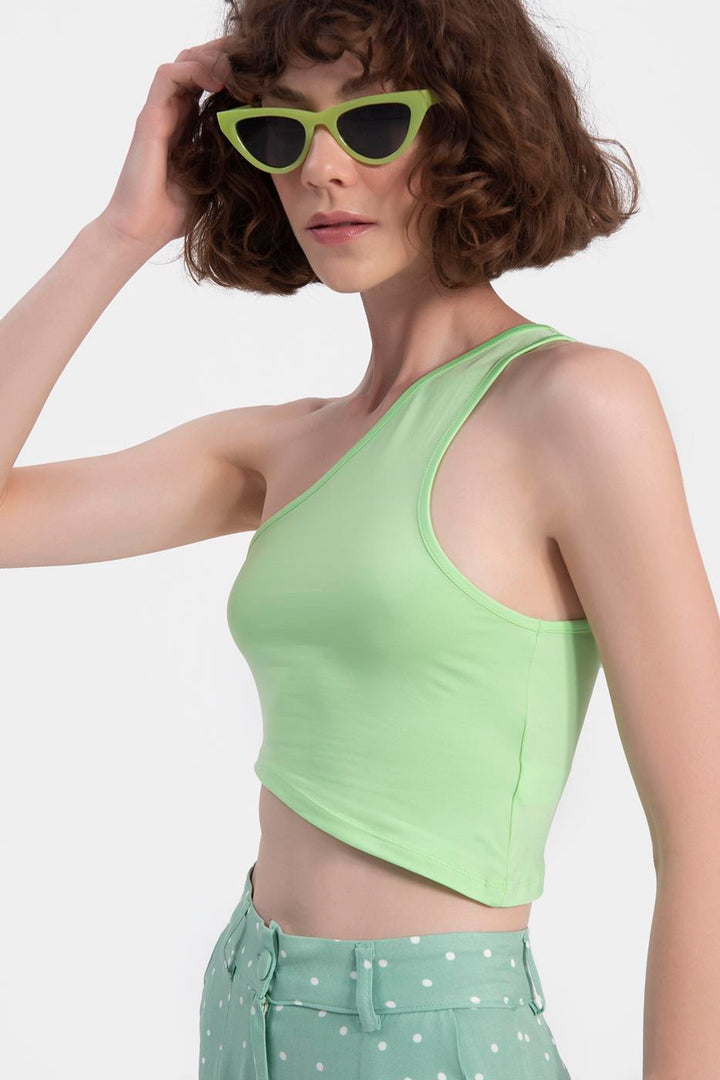 BSL Women One shoulder asymetric hem top - Huatusco